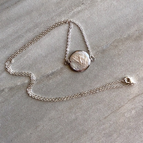 ❗️LAST❗️Silver Baroque Natural Pearl Necklace - Picture 4 of 8